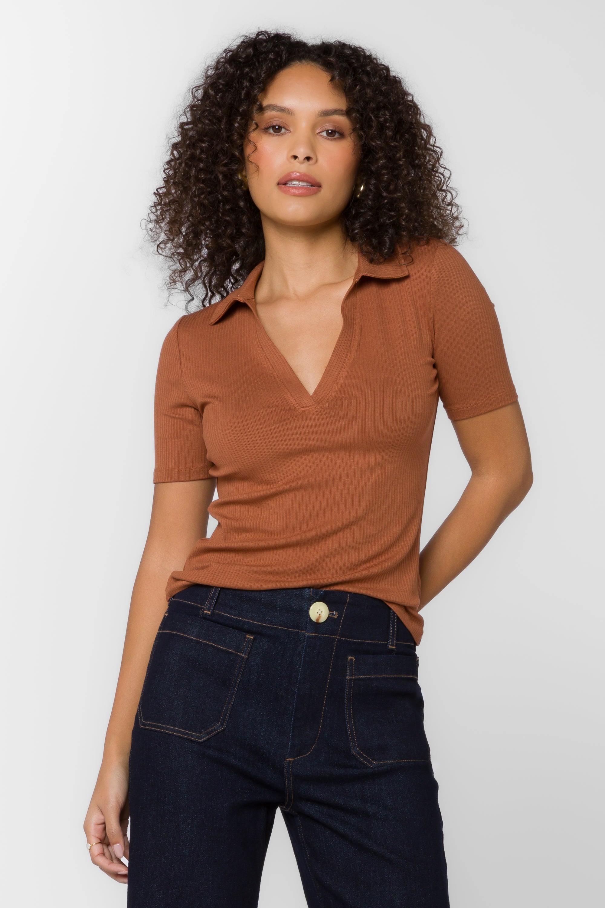 Adrianna Chocolate Tee