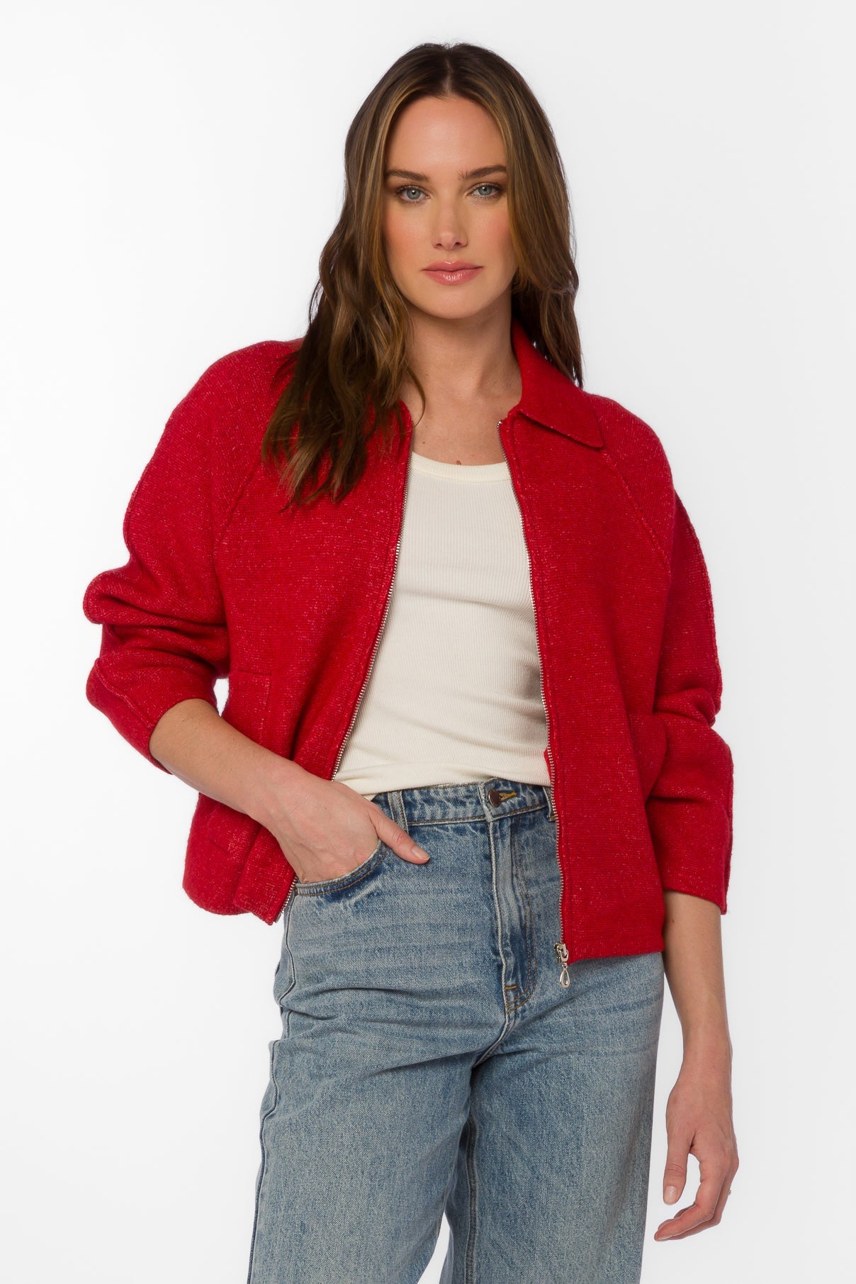 Alexandra Red Sweater