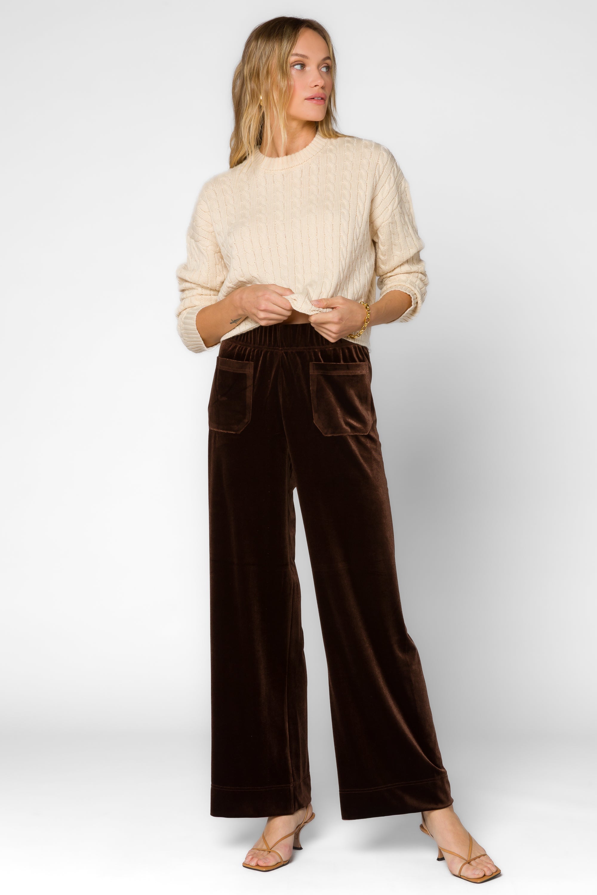 Bates Velvet Brown Pants