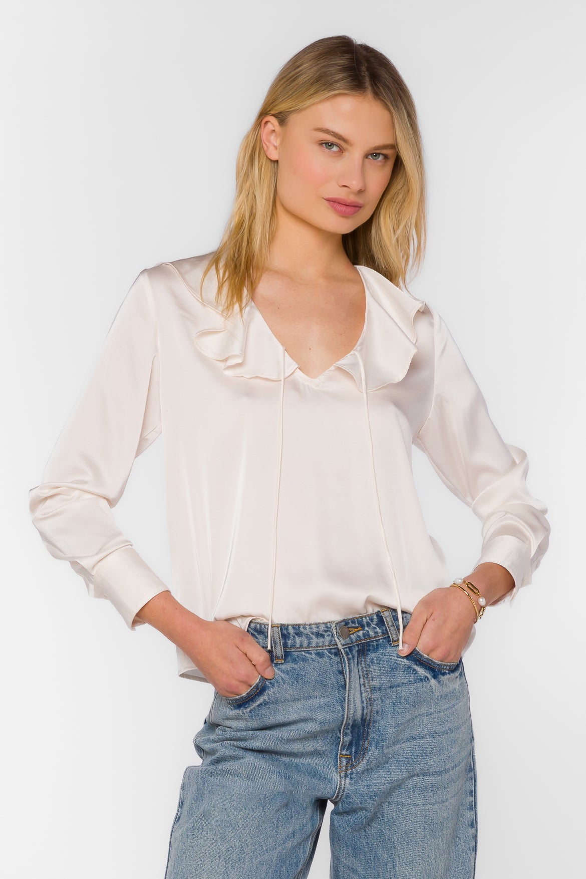 Madelyn Soft White Top